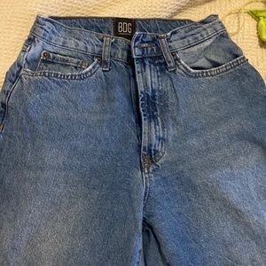 Size 27. High rise wide leg BDG jeans.